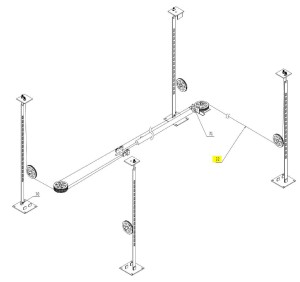Stalowe liny 13,82m (4.45-F) zamiennik
