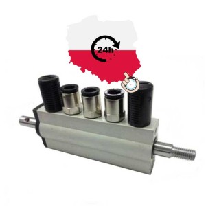 BLOK ZAWORÓW - KPL (ALUMINIOWY)  (zamiennik)