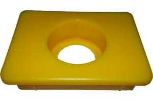 Plastikowa osłona jednostki sterującej z wgłębieniem na wyłącznik awaryjny