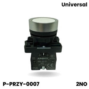 Przycisk podnośnika - biały  2 x NO